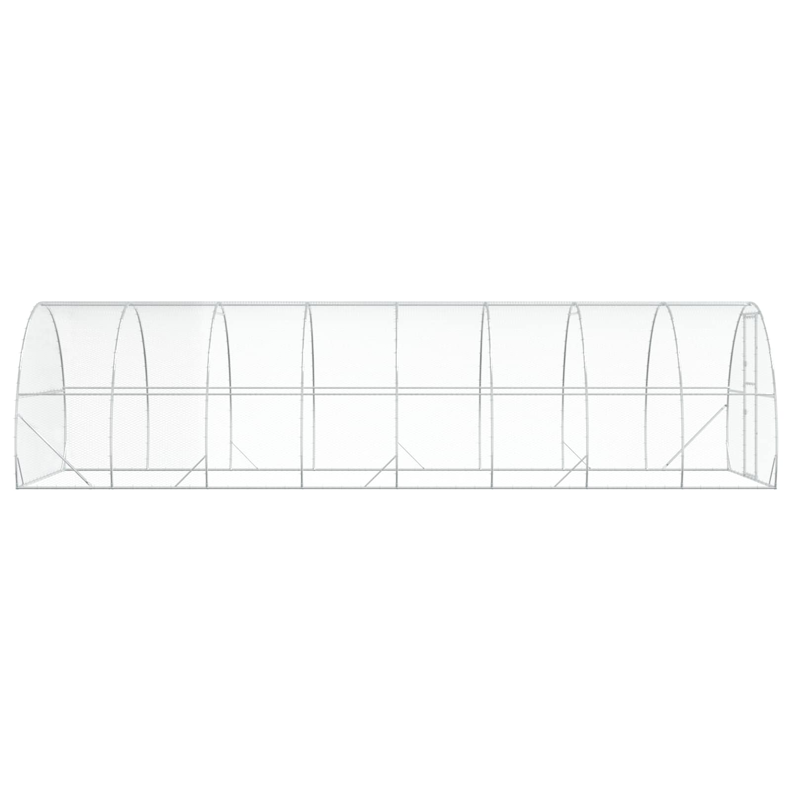 Pollaio Argento 800 x 300 x 200 cm Acciaio zincato