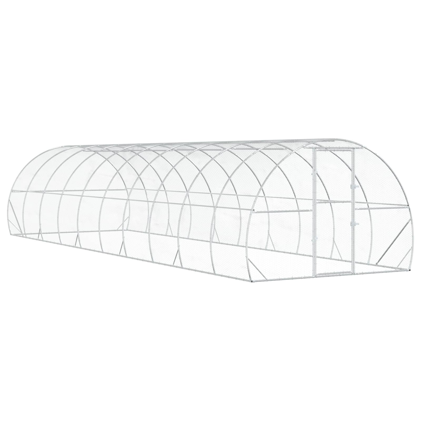 Pollaio Argento 1000 x 300 x 200 cm Acciaio zincato