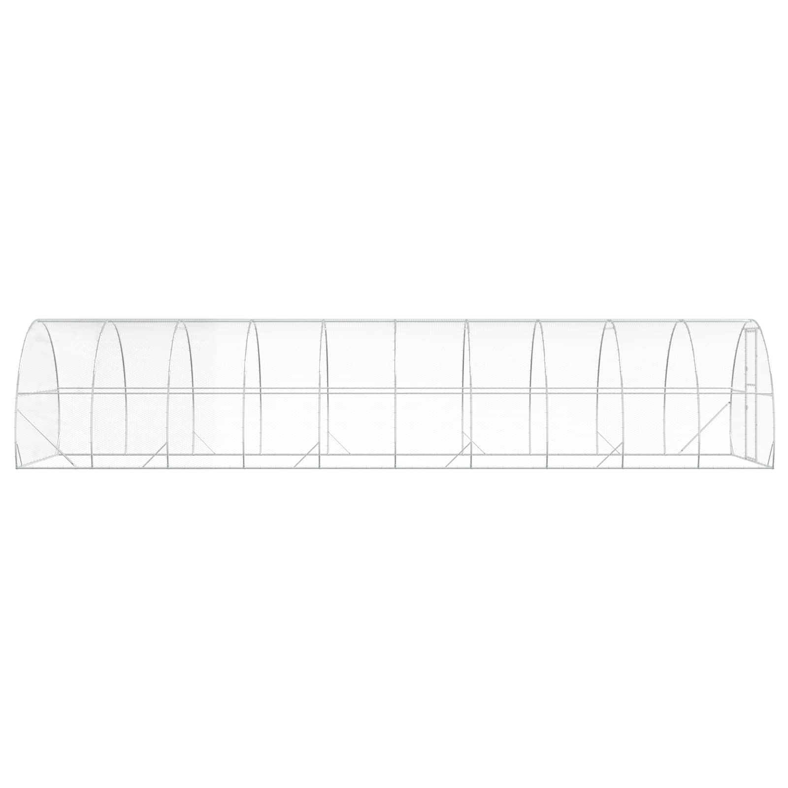 Pollaio Argento 1000 x 300 x 200 cm Acciaio zincato