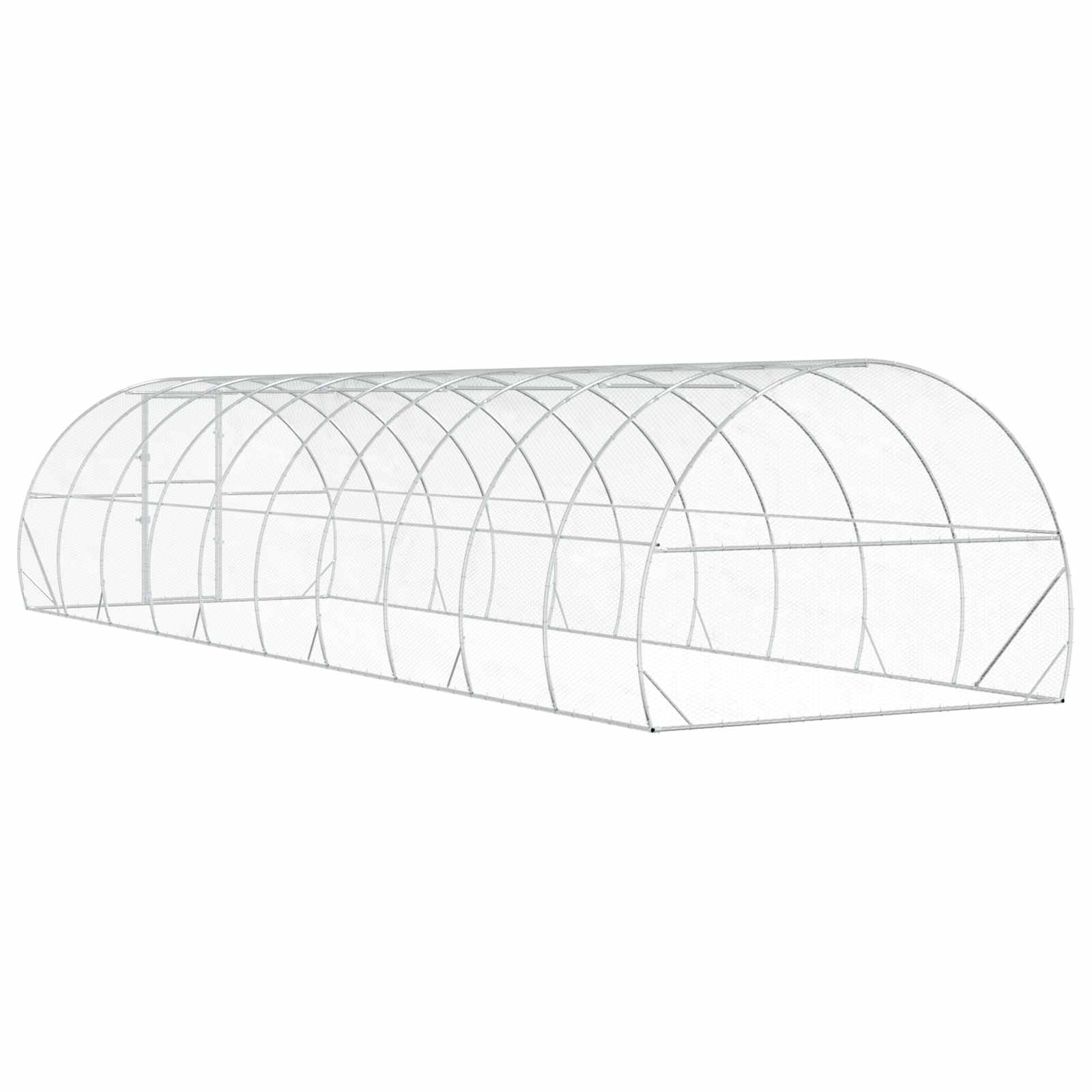 Pollaio Argento 1000 x 300 x 200 cm Acciaio zincato
