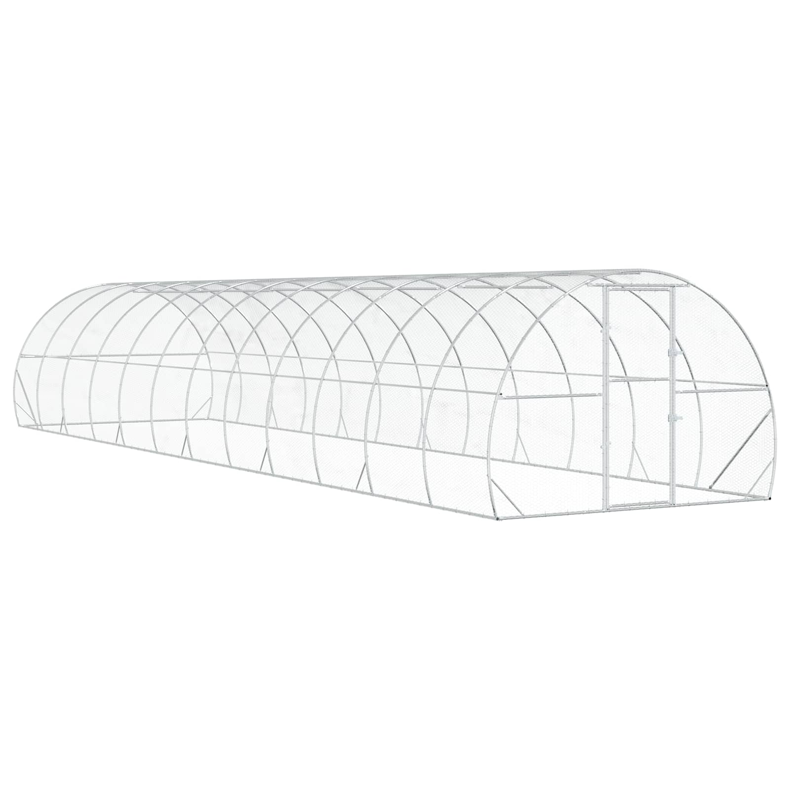Pollaio Argento 1200 x 300 x 200 cm Acciaio zincato