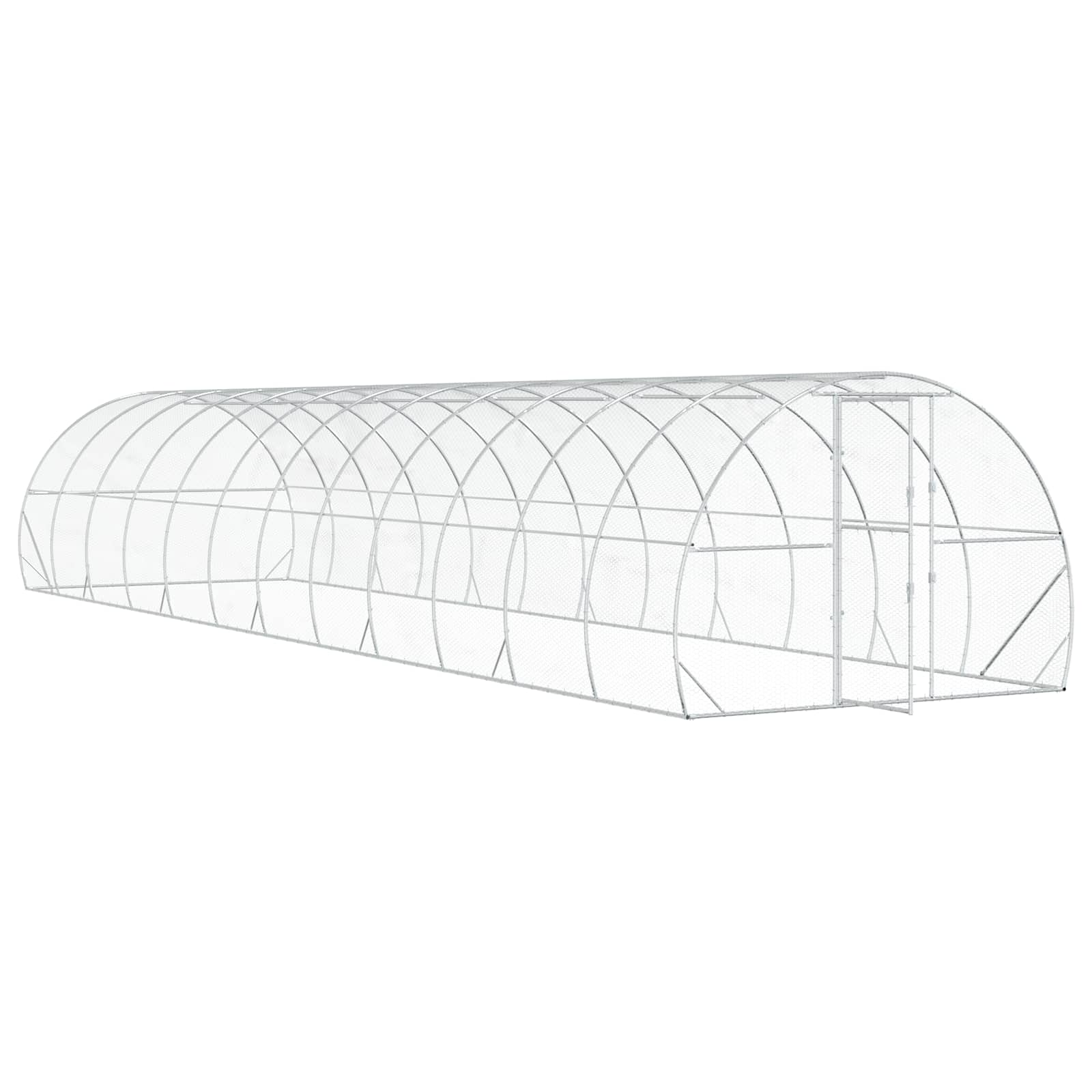 Pollaio Argento 1200 x 300 x 200 cm Acciaio zincato
