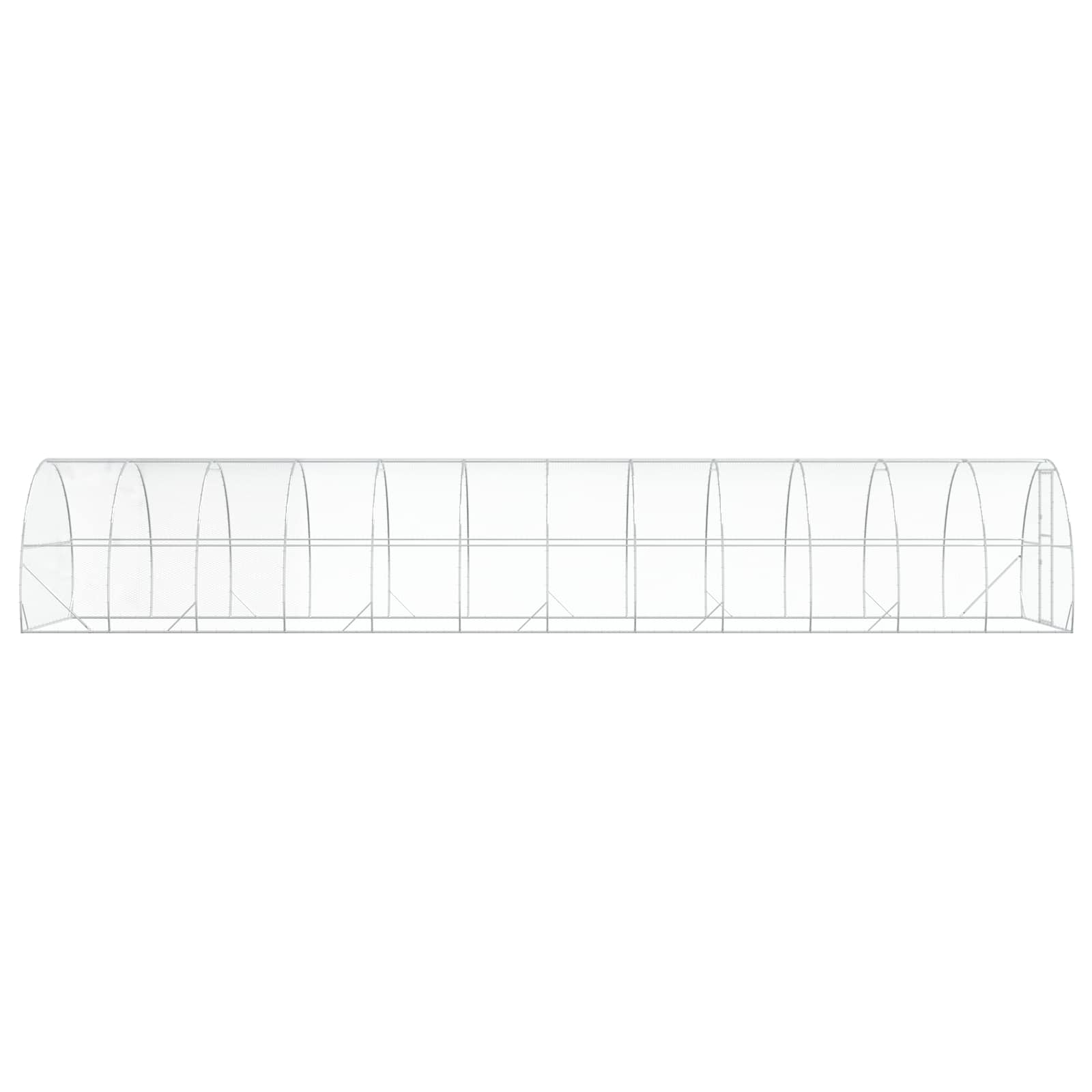Pollaio Argento 1200 x 300 x 200 cm Acciaio zincato