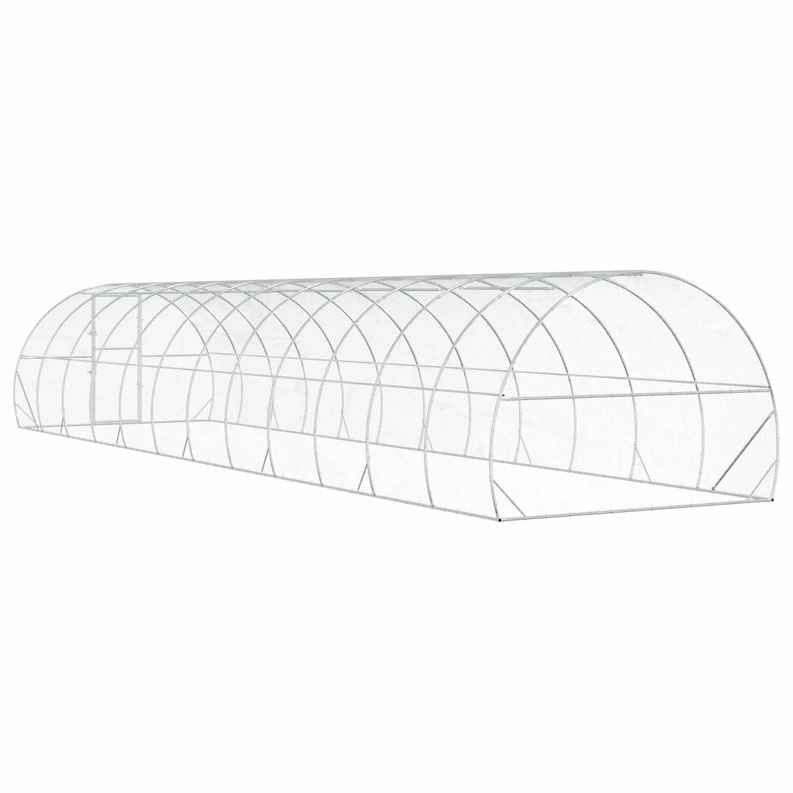 Pollaio Argento 1200 x 300 x 200 cm Acciaio zincato