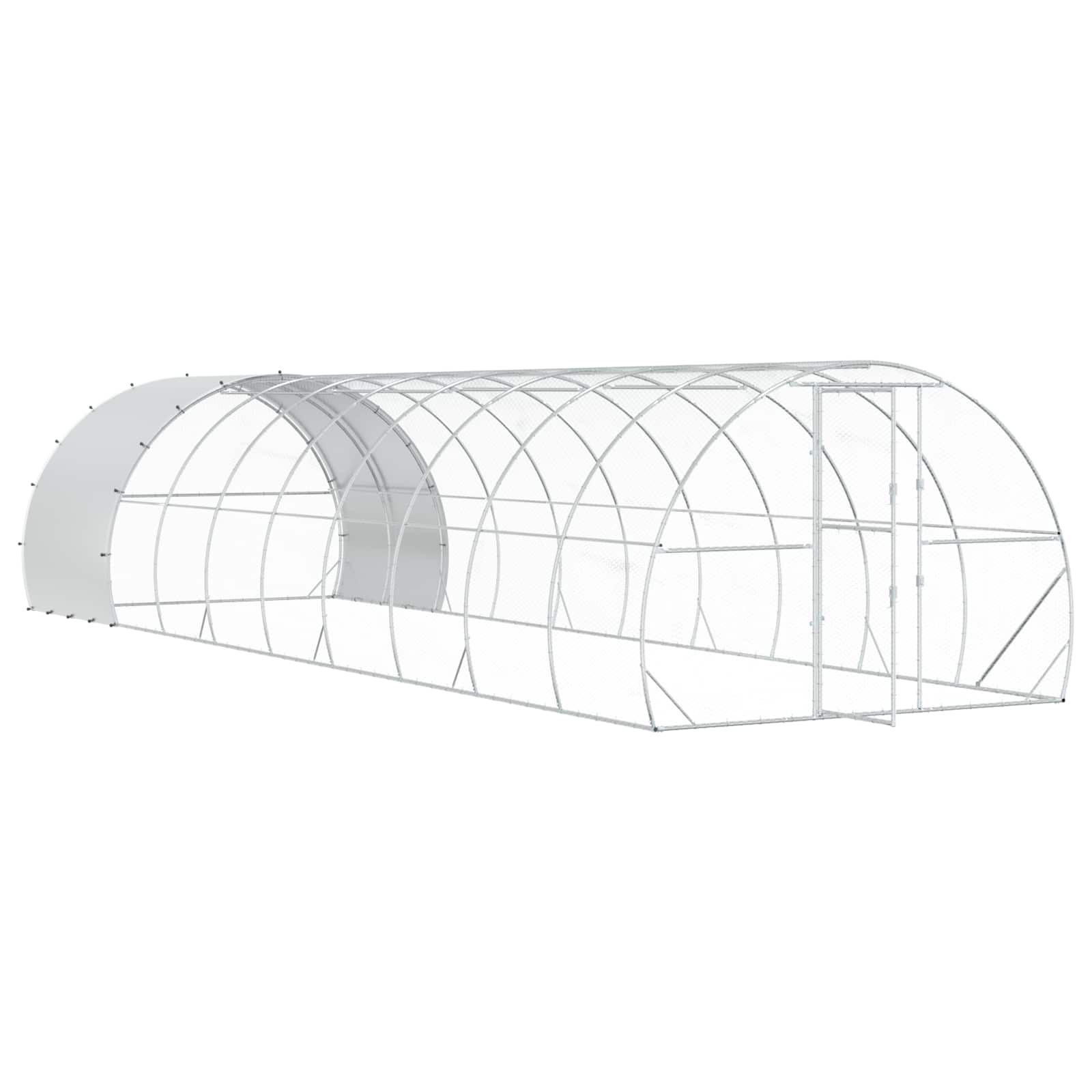 Pollaio Argento 1000 x 300 x 200 cm Acciaio zincato