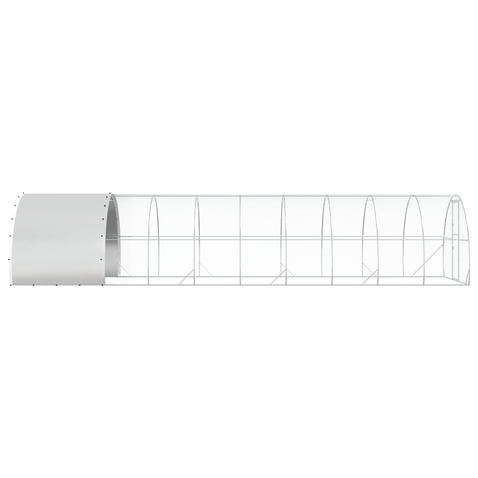 Pollaio Argento 1000 x 300 x 200 cm Acciaio zincato