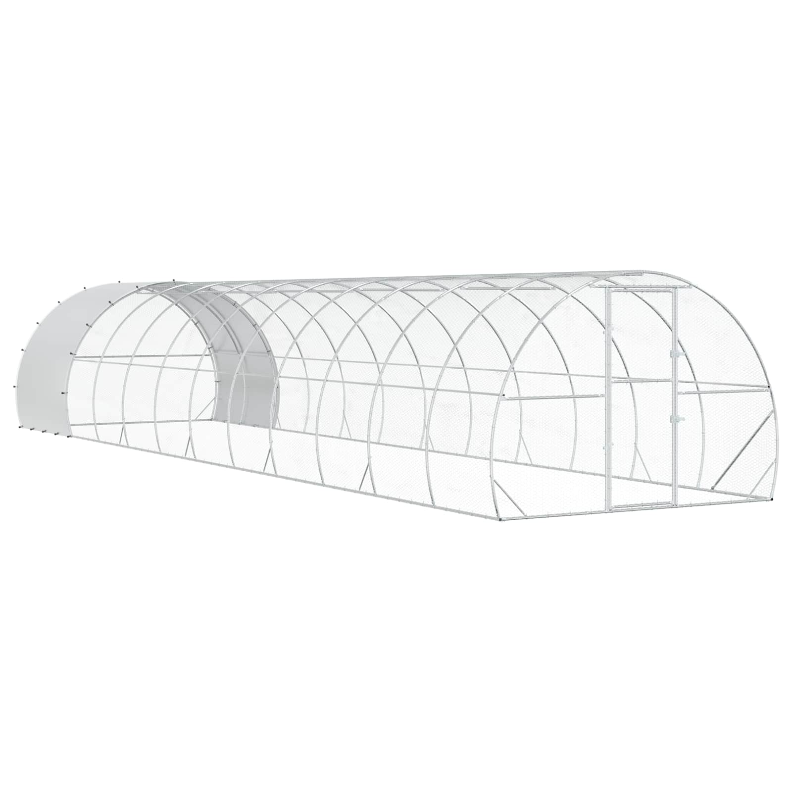 Pollaio Argento 1200 x 300 x 200 cm Acciaio zincato