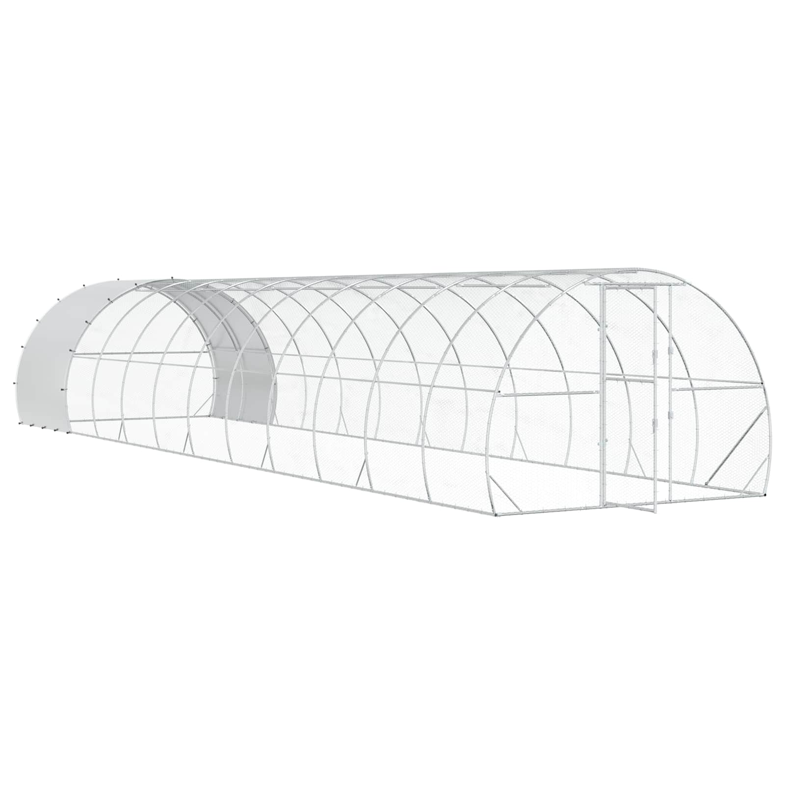 Pollaio Argento 1200 x 300 x 200 cm Acciaio zincato