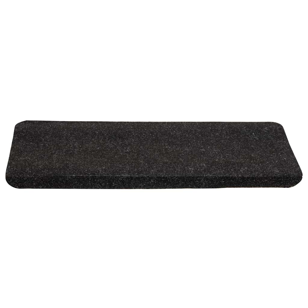 Tappetini Autoadesivi per Scale 15 pz 65x24,5x3,5 cm Antracite