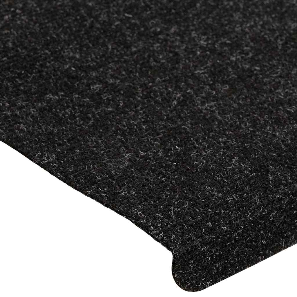 Tappetini Autoadesivi per Scale 15 pz 65x24,5x3,5 cm Antracite