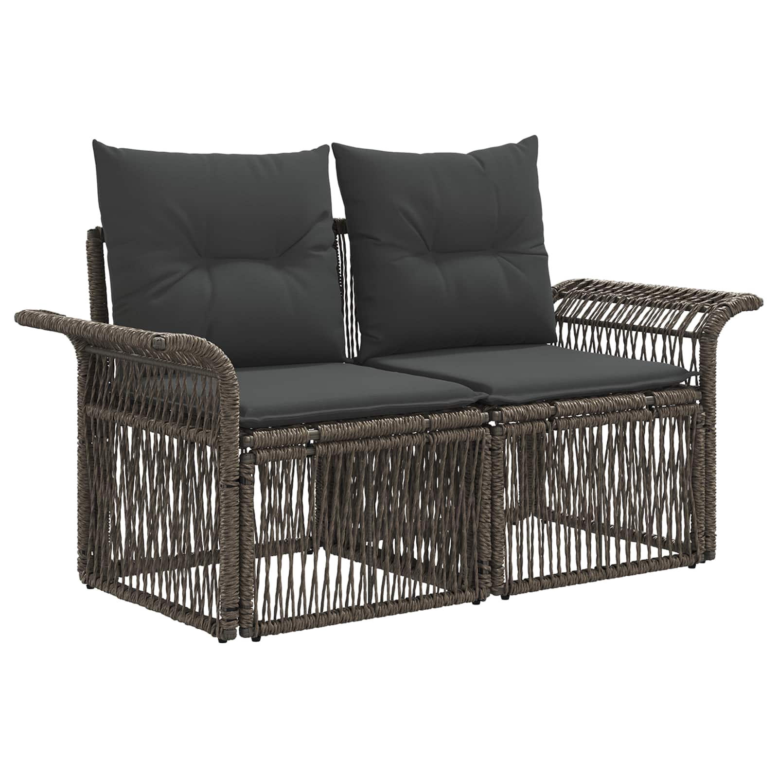 Set Divano da Giardino 6 pz Grigio polyrattan