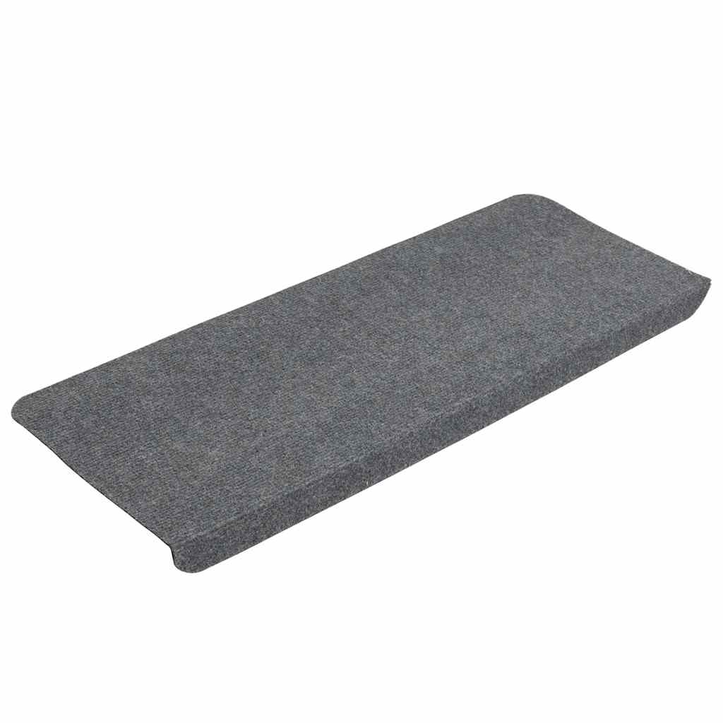 Tappetini Autoadesivi per Scale 15 pz 65x24,5x3,5 cm Grigio