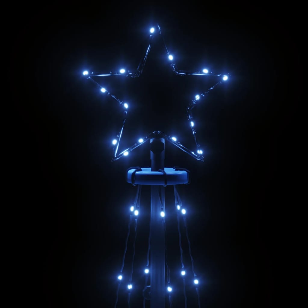 Albero di Natale a Cono Blu 108 LED 70x180 cm