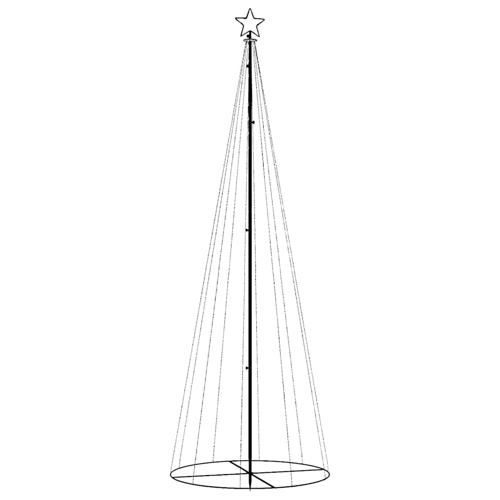 Albero di Natale a Cono Blu 310 LED 100x300 cm