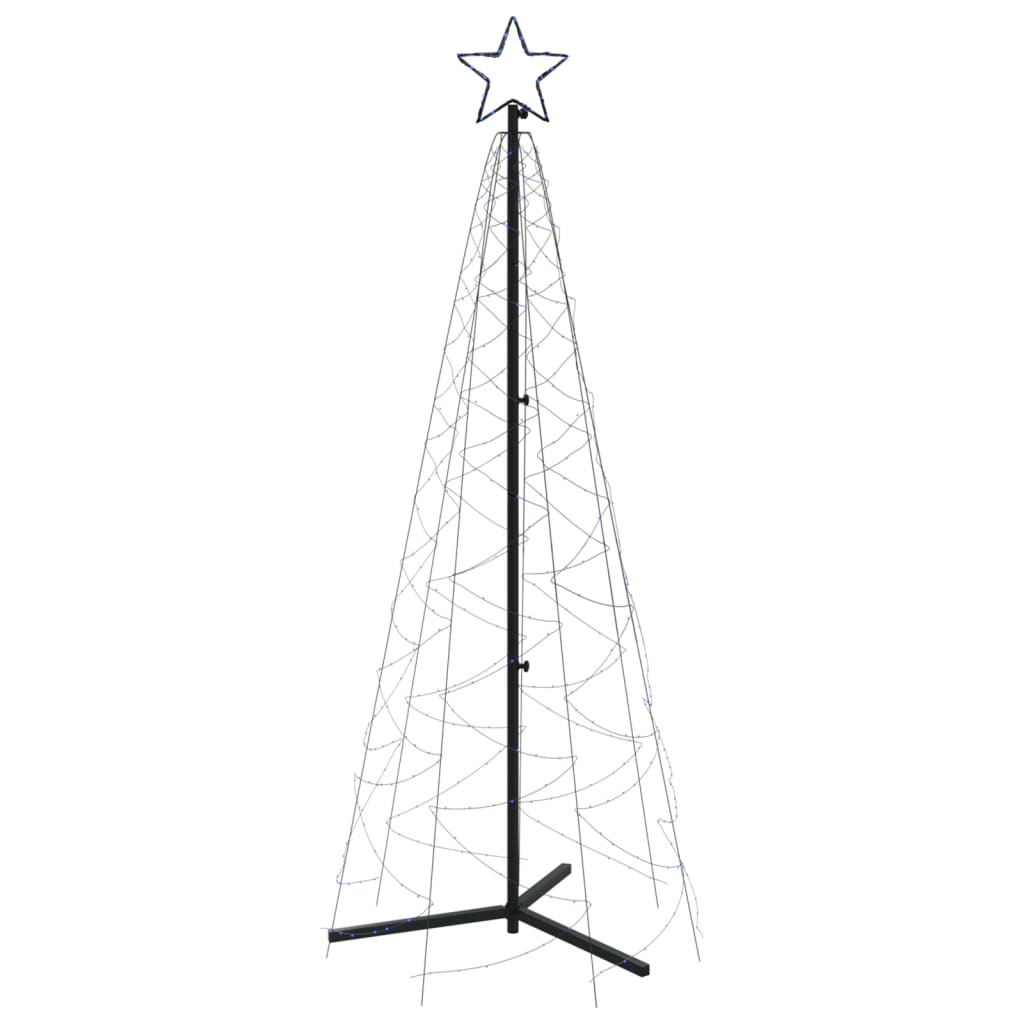 Albero di Natale a Cono Blu 200 LED 70x180 cm