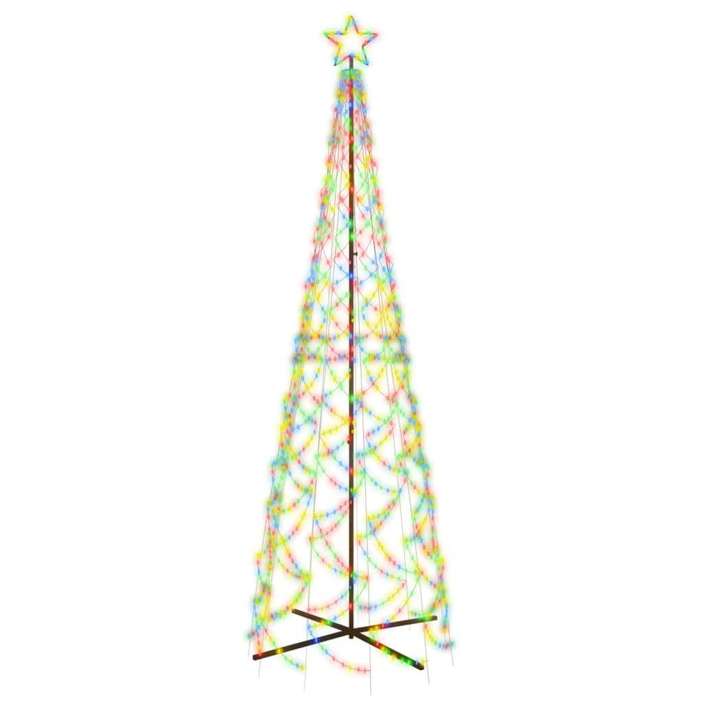 Albero di Natale a Cono Colorato 500 LED 100x300 cm