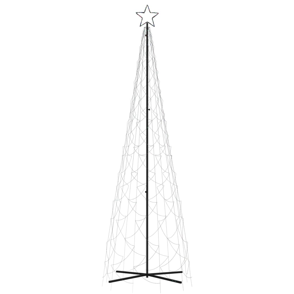 Albero di Natale a Cono Colorato 500 LED 100x300 cm