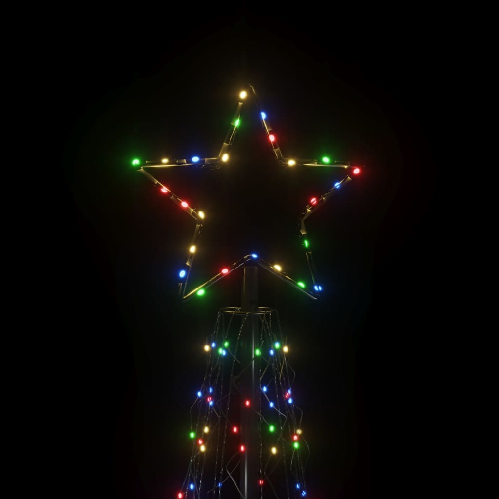 Albero di Natale a Cono Colorato 500 LED 100x300 cm