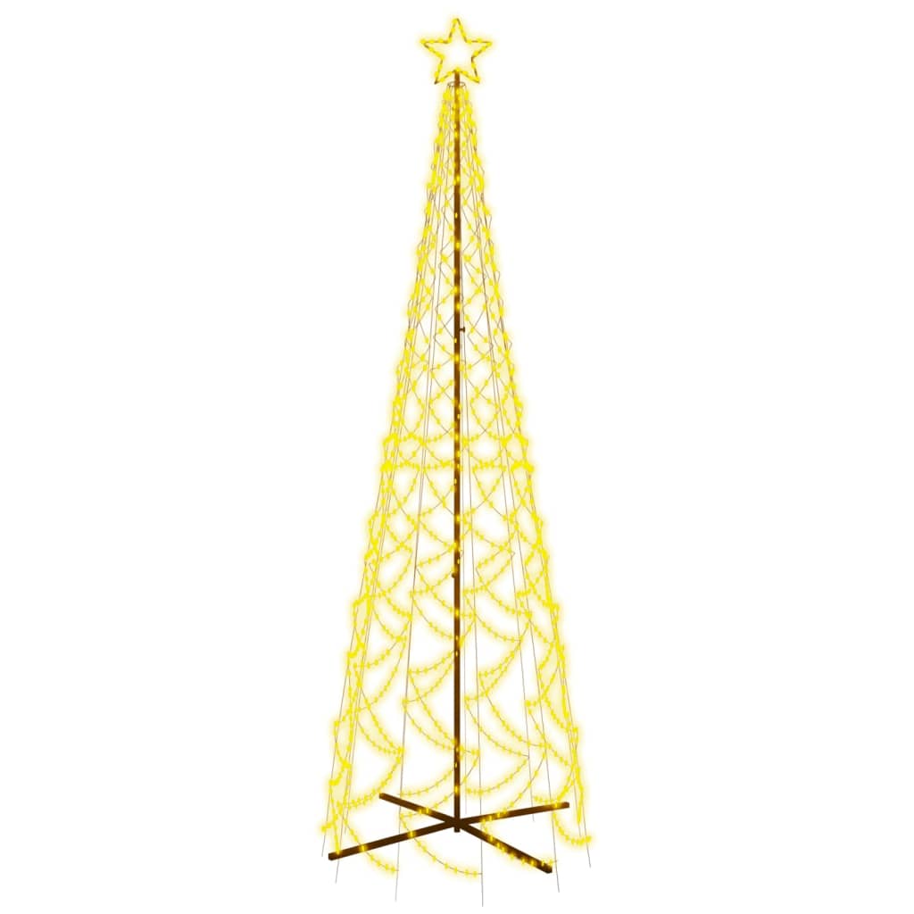 Albero di Natale a Cono Bianco Caldo 500 LED 100x300 cm