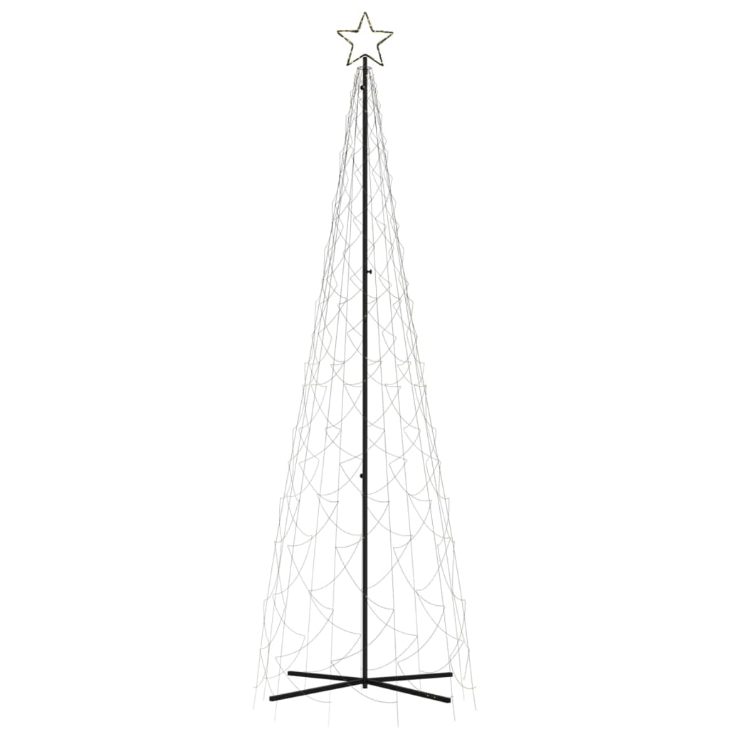 Albero di Natale a Cono Bianco Caldo 500 LED 100x300 cm