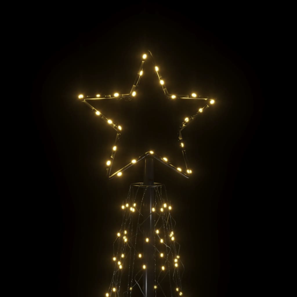 Albero di Natale a Cono Bianco Caldo 500 LED 100x300 cm