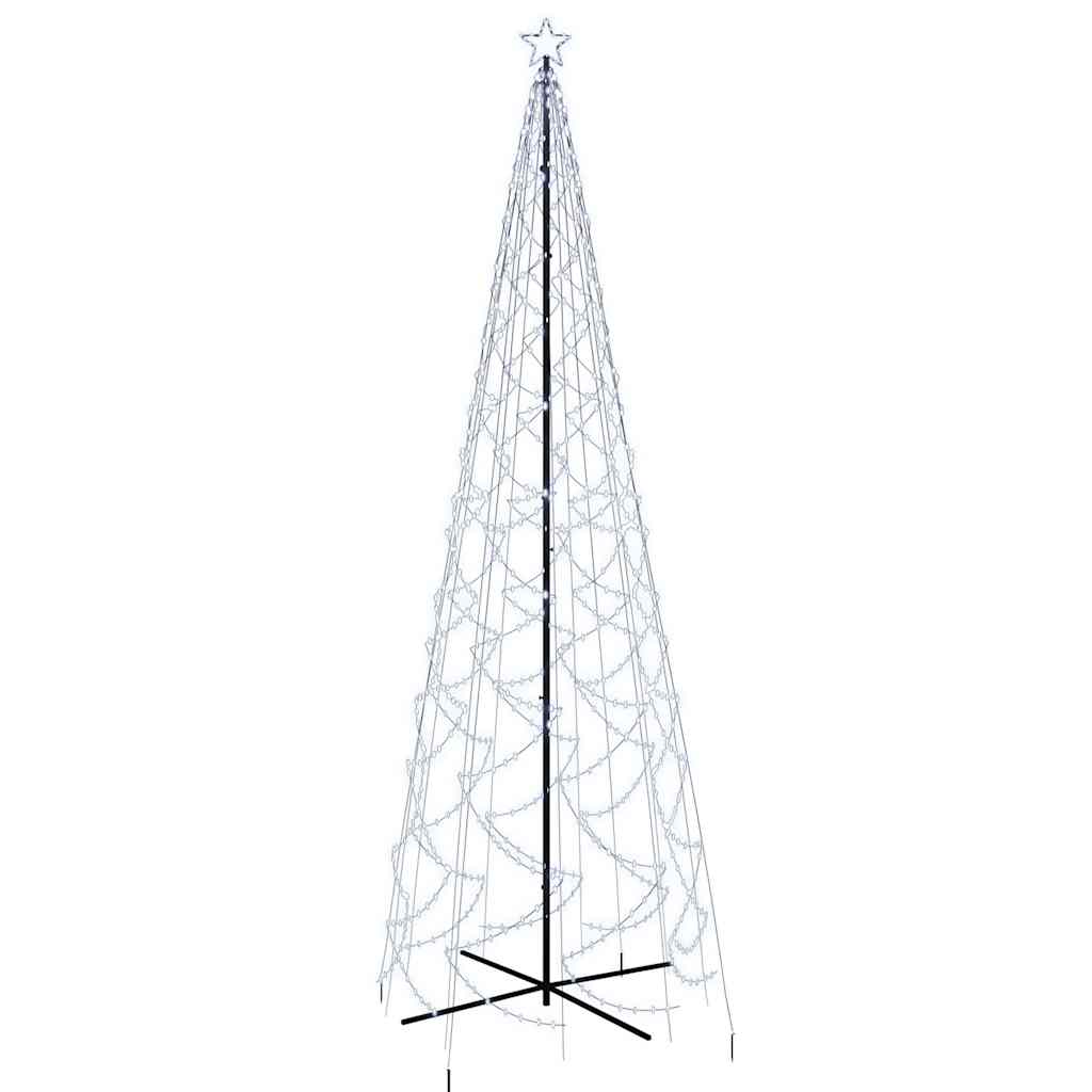 Albero di Natale a Cono Bianco Freddo 1400 LED 160x500 cm