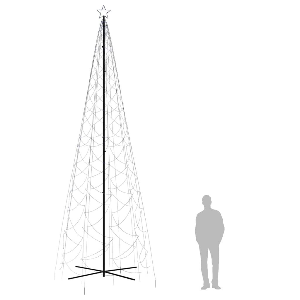 Albero di Natale a Cono Blu 1400 LED 160x500 cm