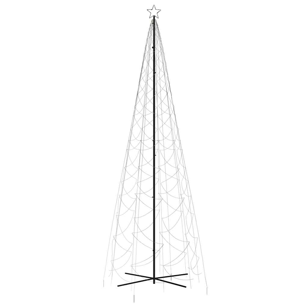 Albero di Natale a Cono Bianco Caldo 1400 LED 160x500 cm