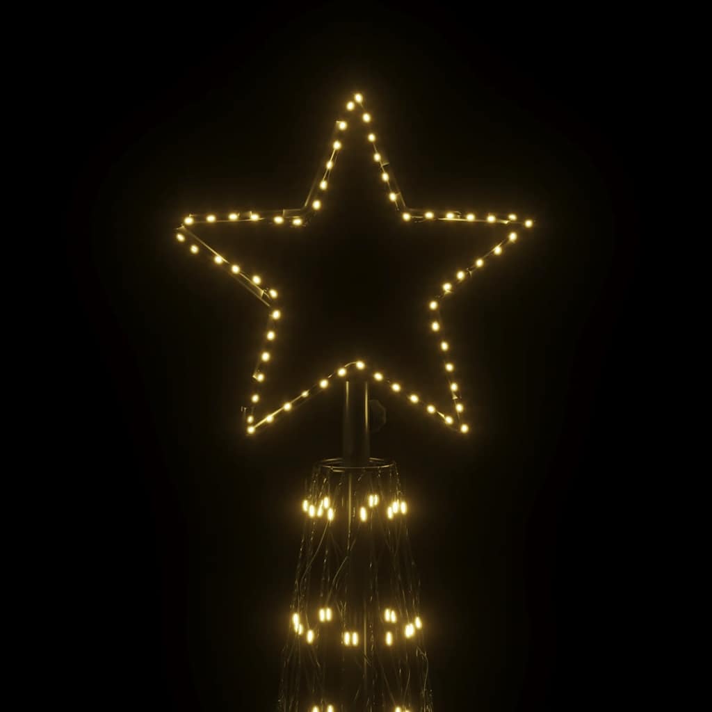 Albero di Natale a Cono Bianco Caldo 3000 LED 230x800 cm