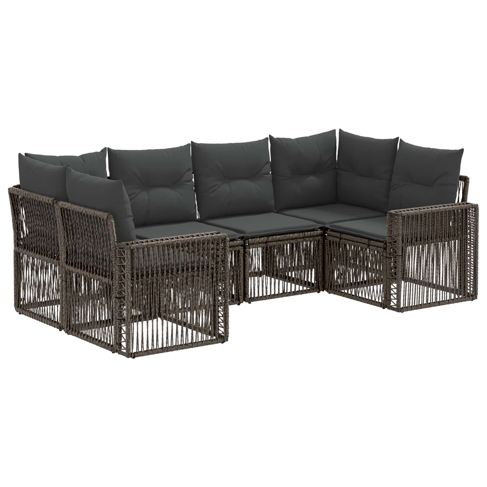Set Divano da Giardino 6 pz 6-Numero di posti
