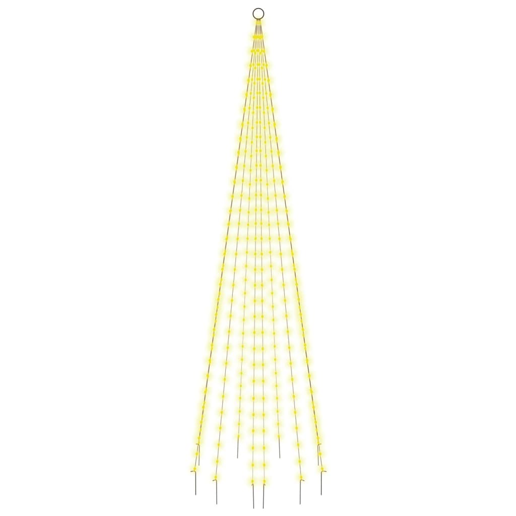 Albero di Natale Pennone Bianco Caldo 310 LED 300 cm