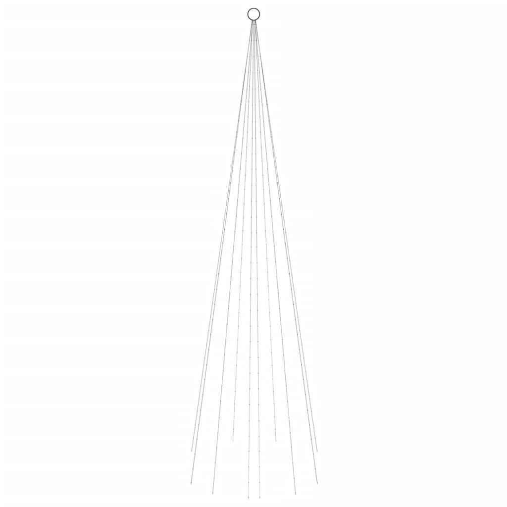 Albero di Natale Pennone Bianco Caldo 310 LED 300 cm