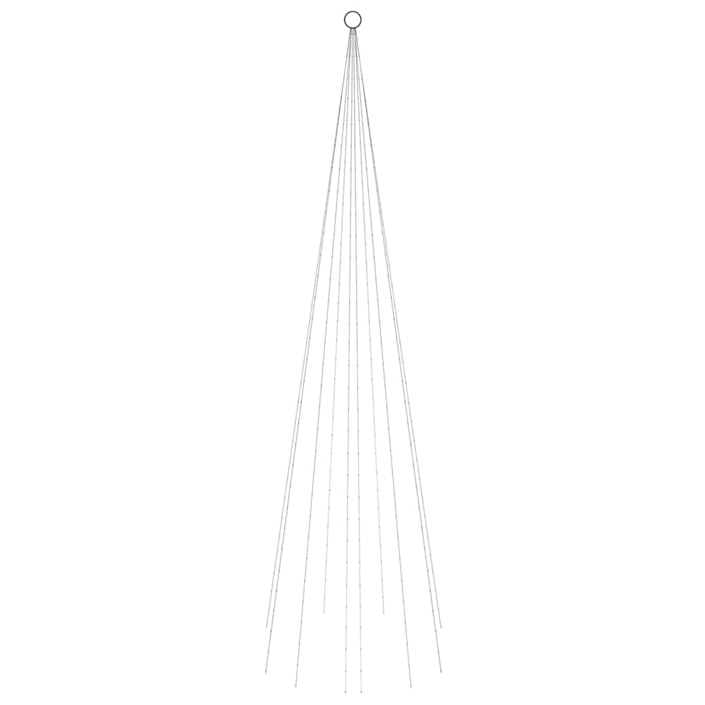 Albero di Natale Pennone Colorato 310 LED 300 cm