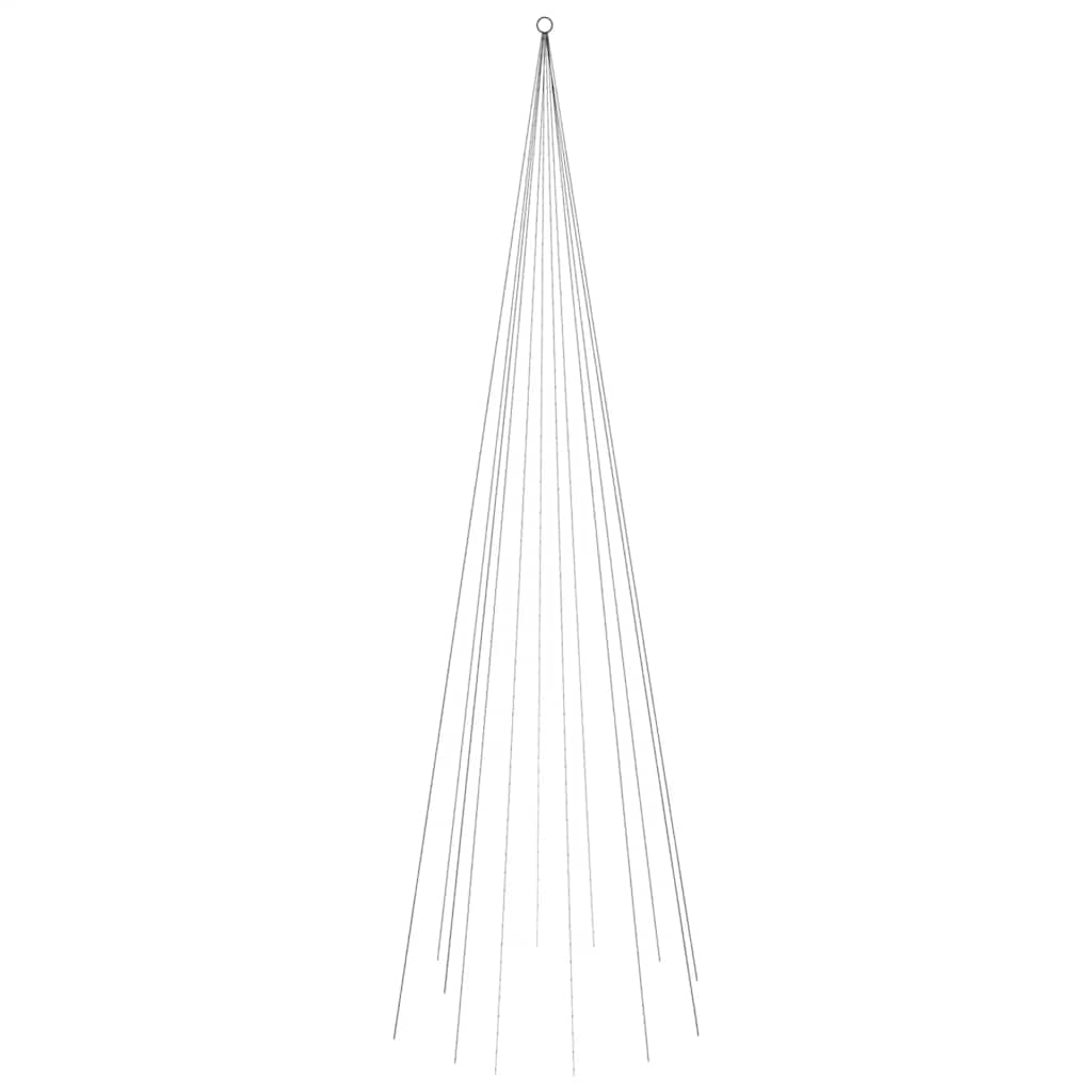 Albero di Natale Pennone Bianco Caldo 732 LED 500 cm