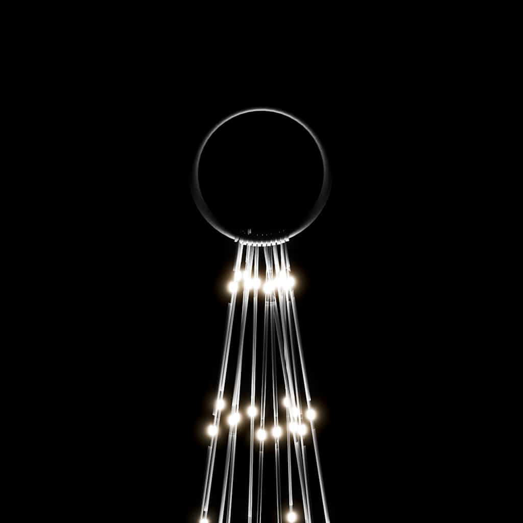 Albero di Natale Pennone Bianco Freddo 732 LED 500 cm