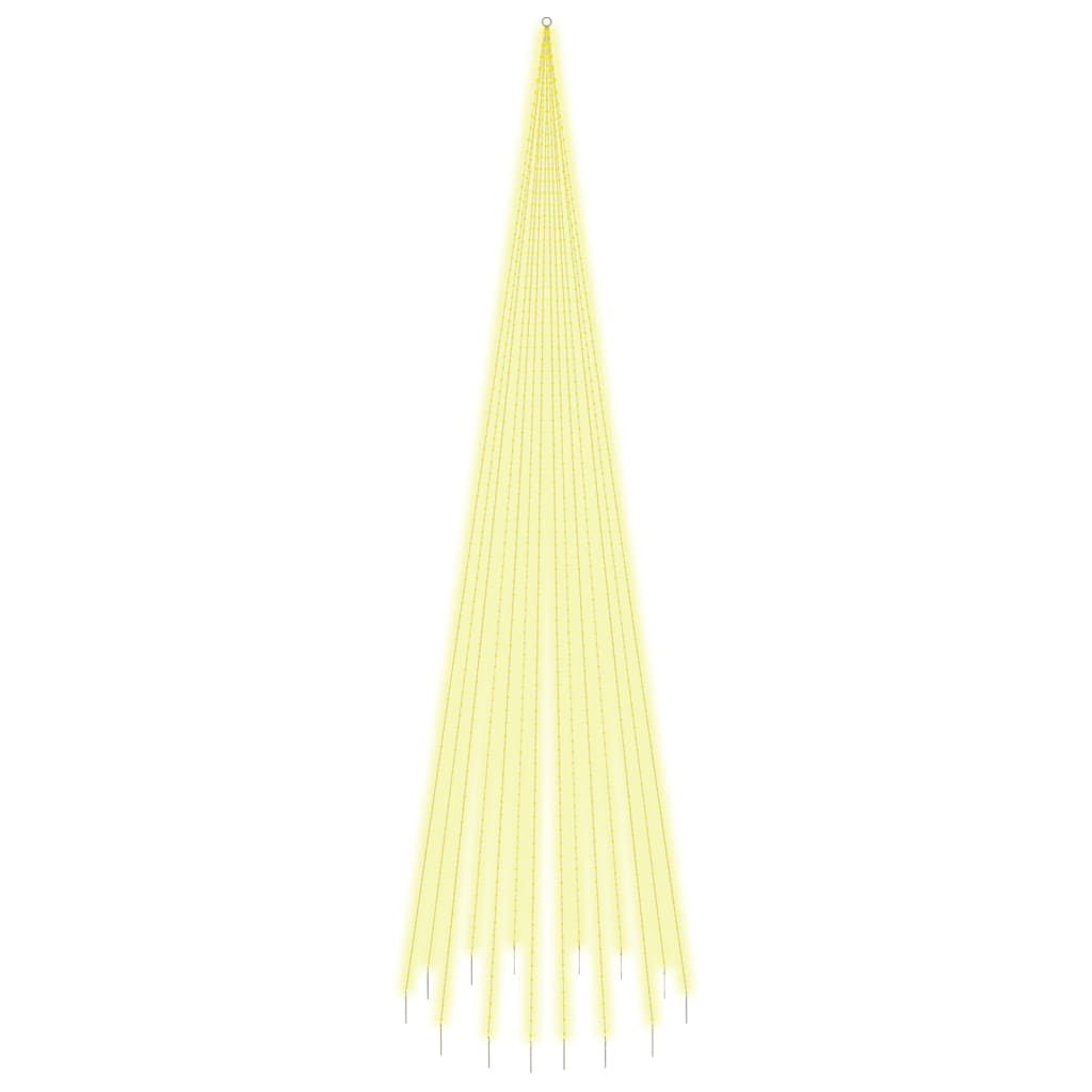 Albero di Natale Pennone Bianco Caldo 1134 LED 800 cm