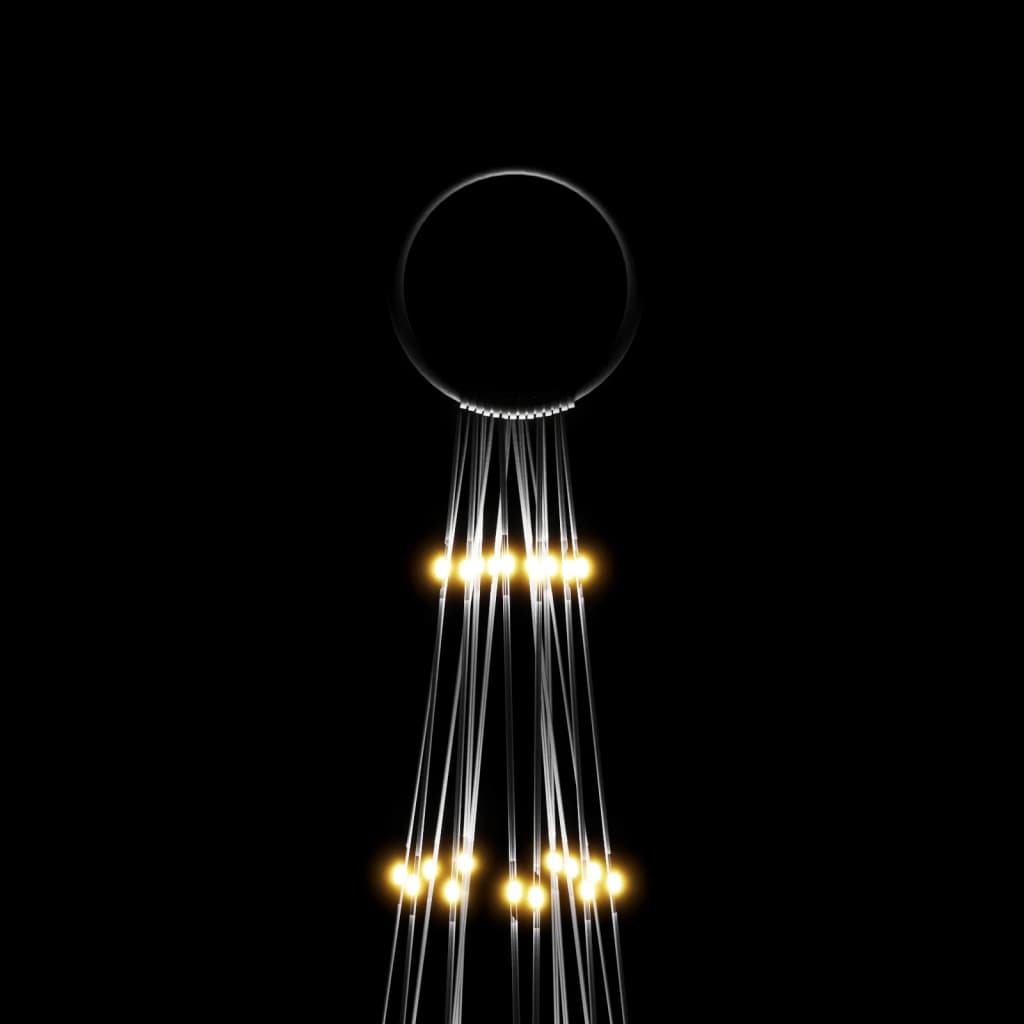 Albero di Natale Pennone Bianco Caldo 1134 LED 800 cm