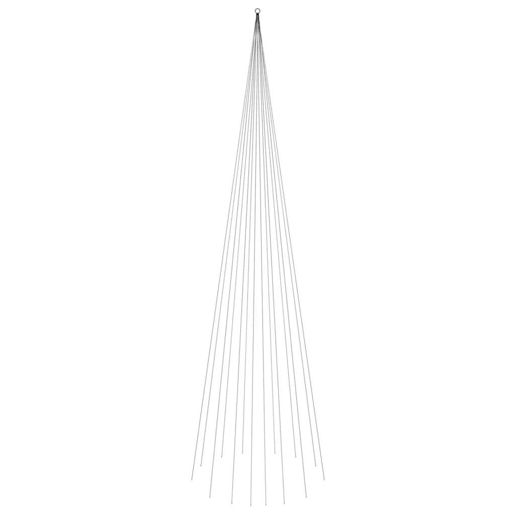 Albero di Natale Pennone Bianco Freddo 1134 LED 800 cm