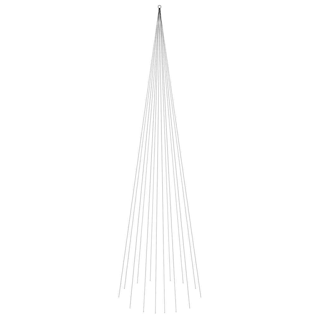 Albero di Natale Pennone Colorato 1134 LED 800 cm