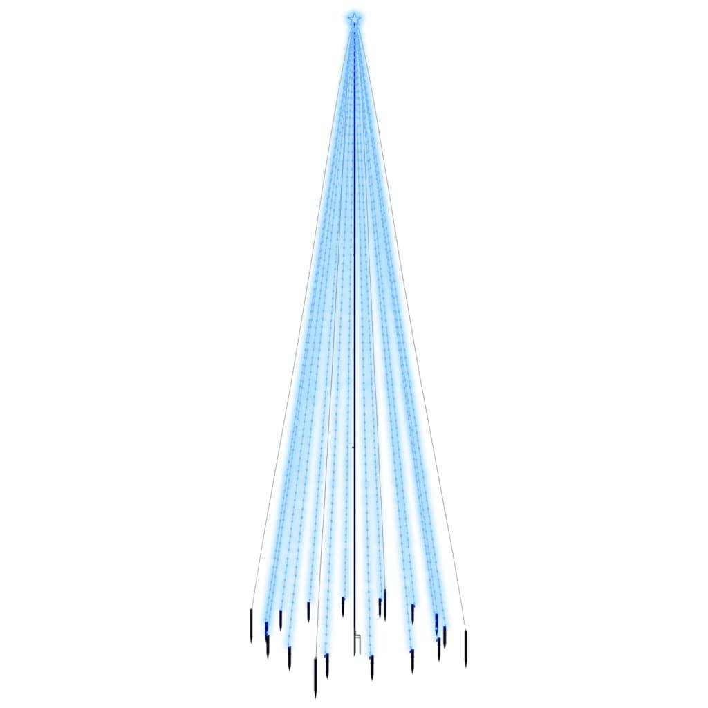 Albero di Natale con Puntale Blu 1134 LED 800 cm