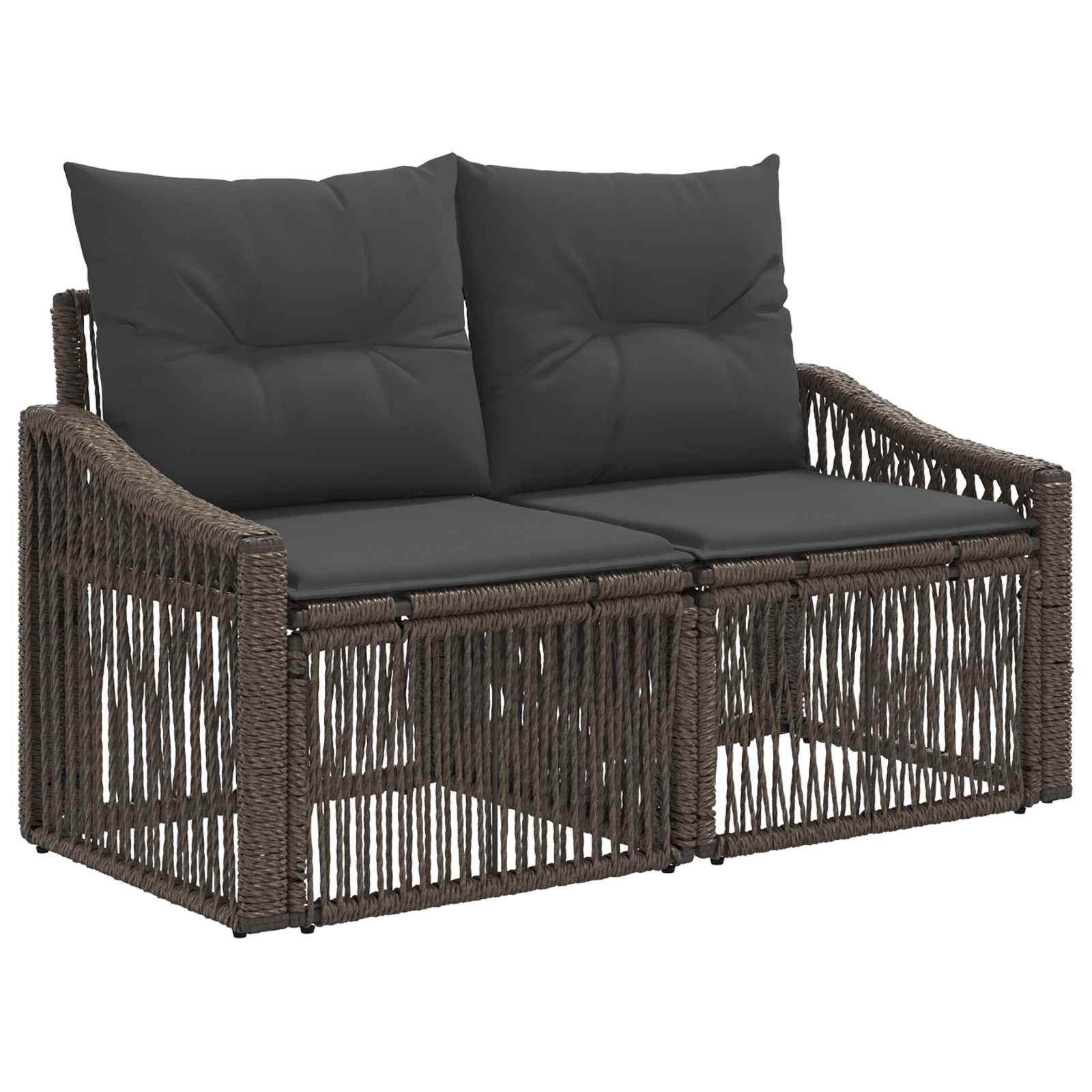 Set Divano da Giardino 8 pz Grigio polyrattan