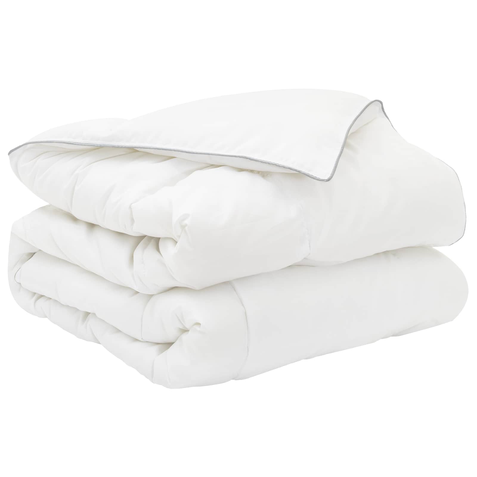 Set di Piumoni 2 pz 137 x 200 cm Tutte le stagioni Bambù Bianco