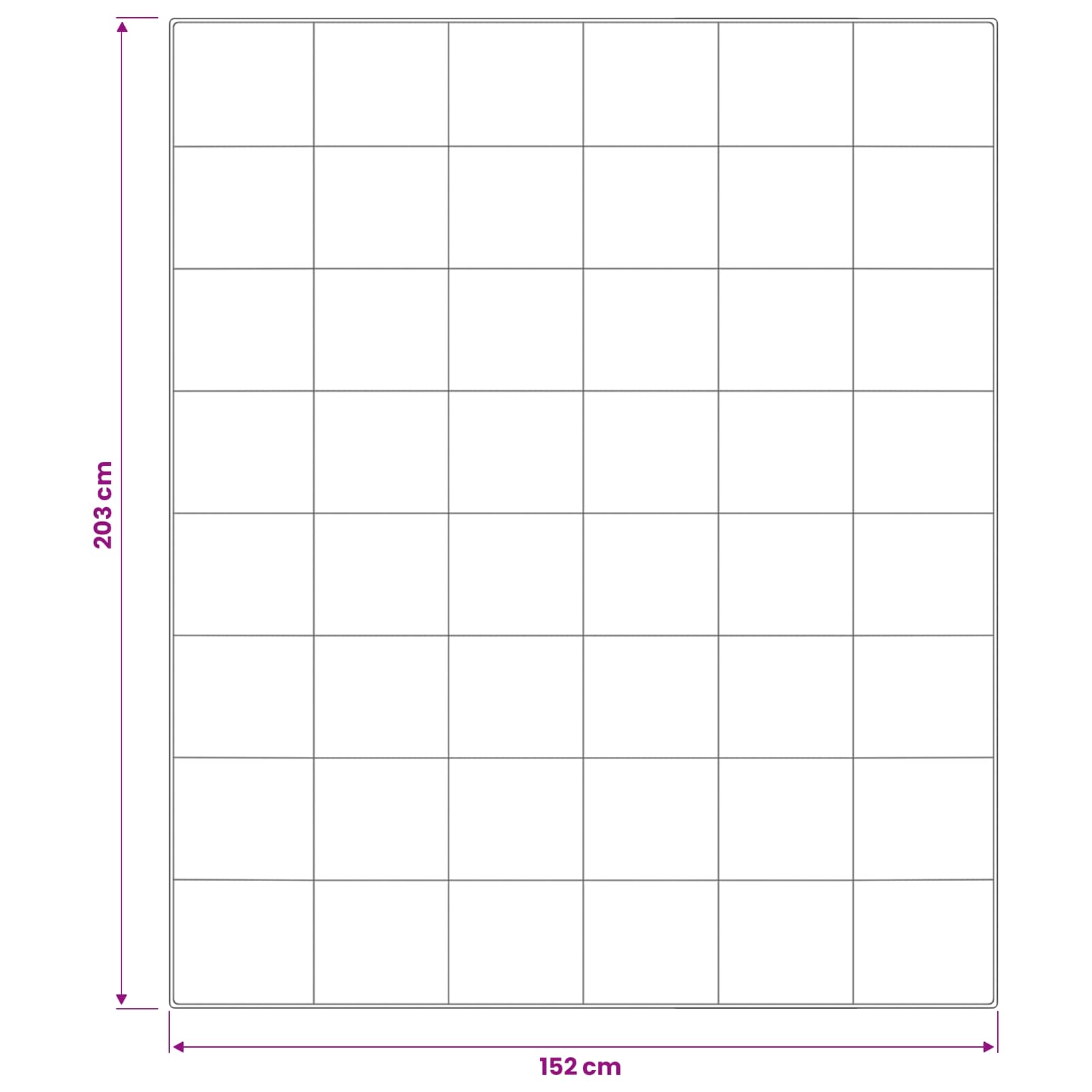 Piumone TRIER 152x203 cm 4 stagioni 350 GSM Bianco
