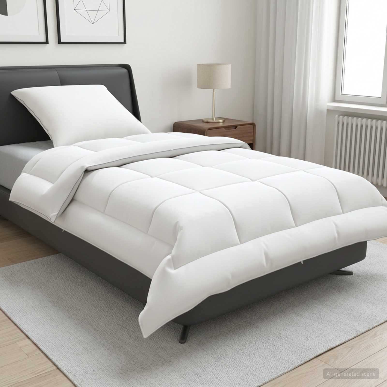 Set di piumone e cuscini 2 pz 140x200 cm Estate 140 GSM Lana