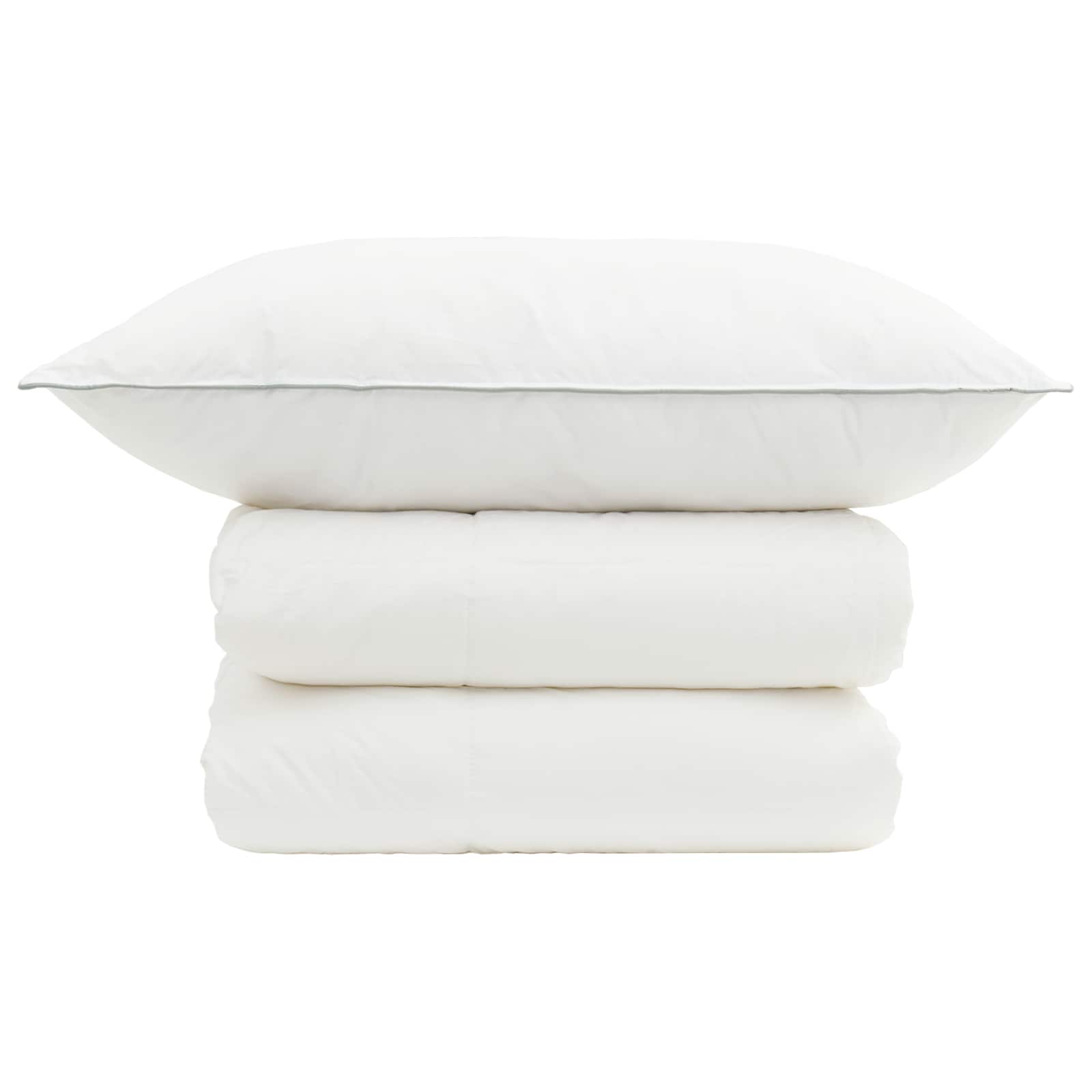Set di piumone e cuscini 2 pz 155x200 cm 4 stagioni 140+220 GSM