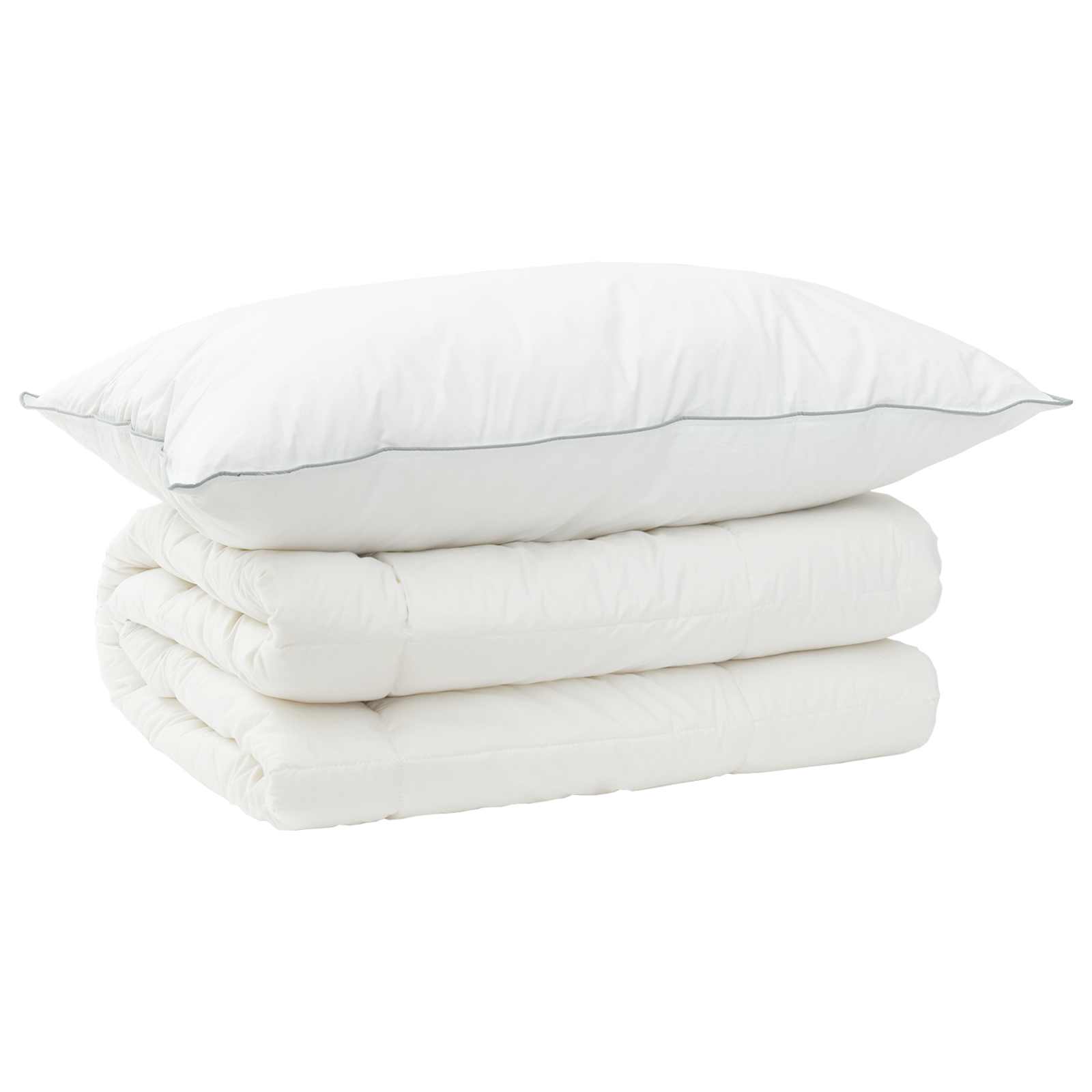 Set di piumone e cuscini 2 pz 150x200 cm 4 stagioni 300 GSM