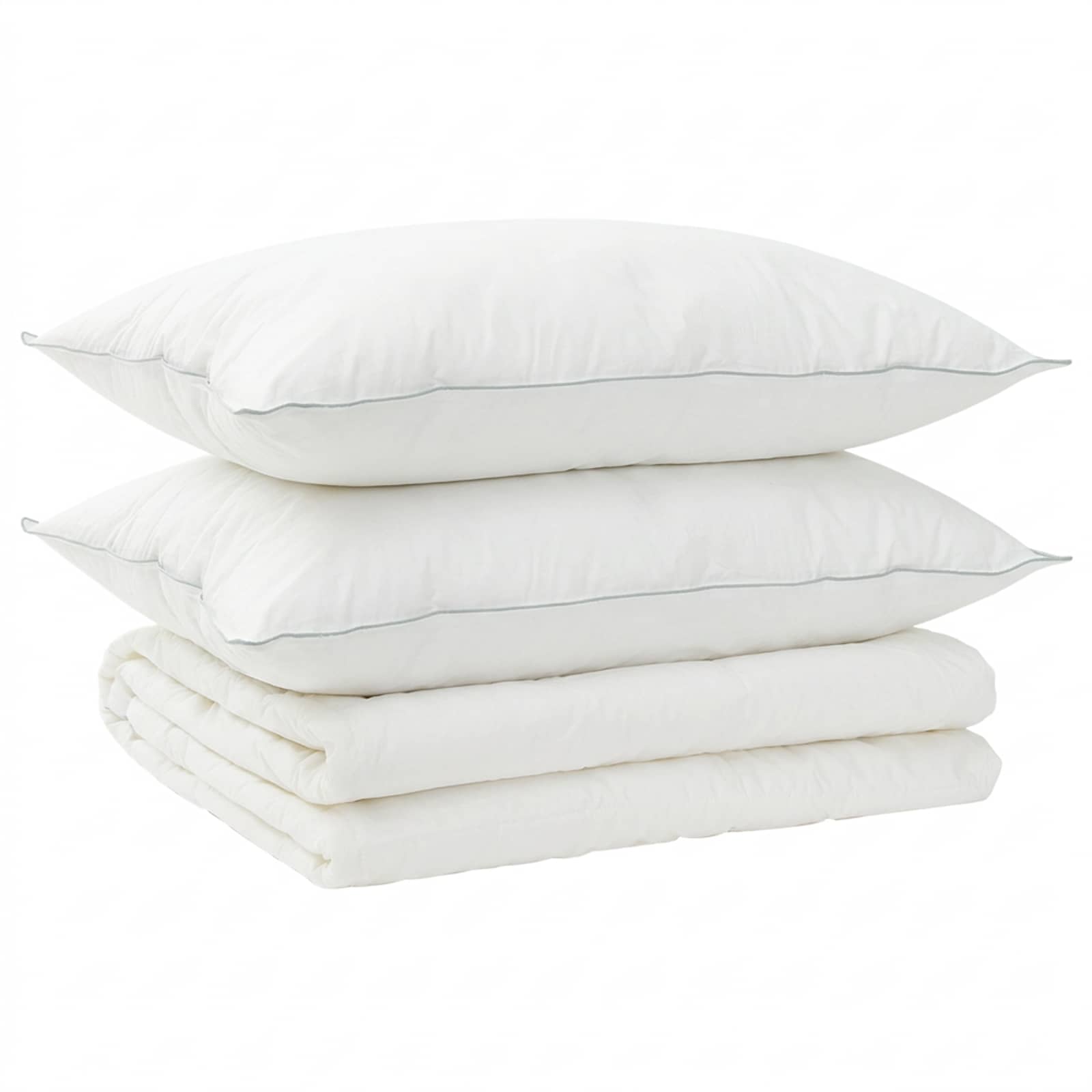 Set di piumone e cuscini 3 pz 135x220 cm Estate 140 GSM Lana
