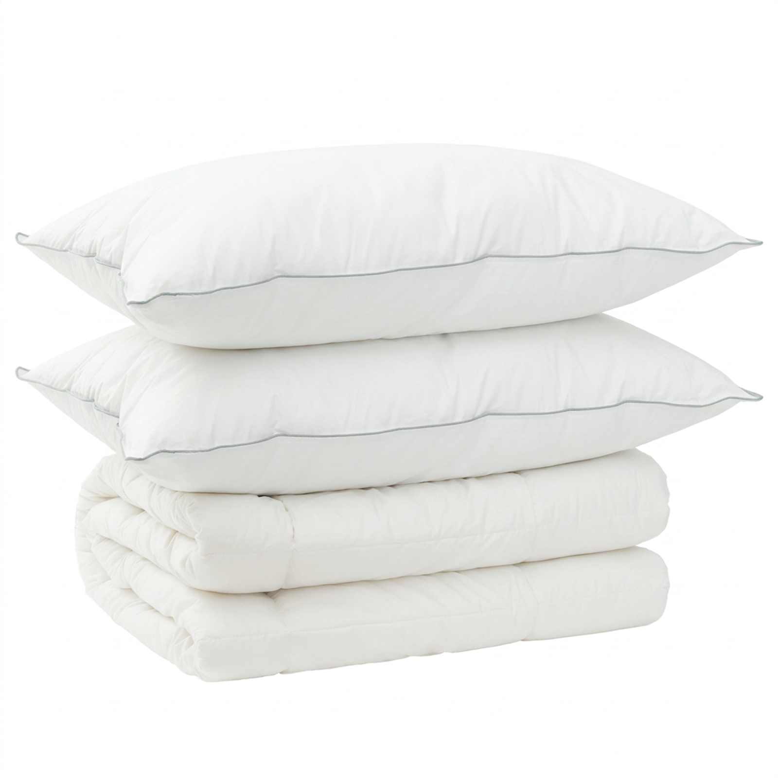 Set di piumone e cuscini 3 pz 155x220 cm Inverno 450 GSM Lana