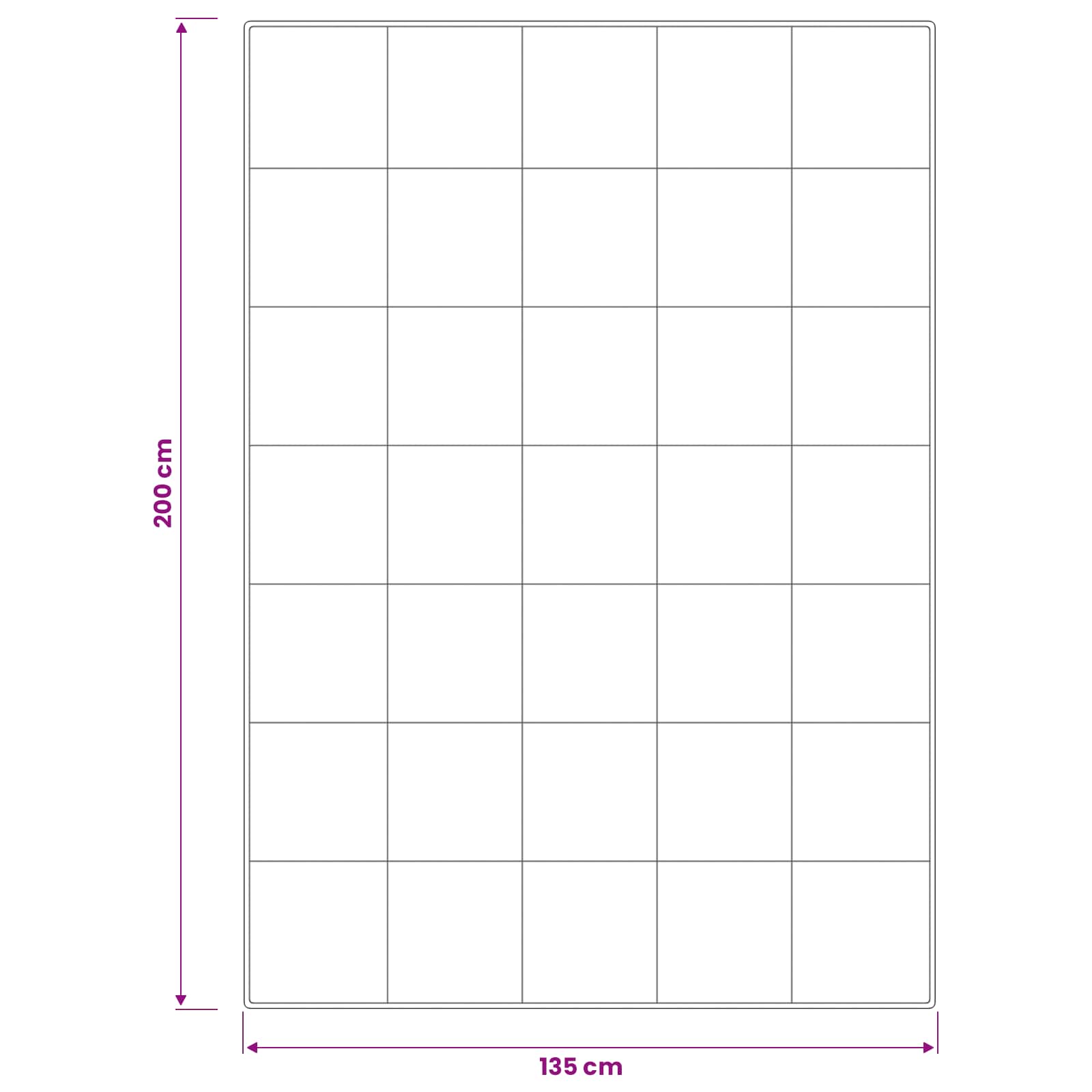 Piumone FULDA 137 x 200 cm Inverno 300 GSM 90% piuma d'oca