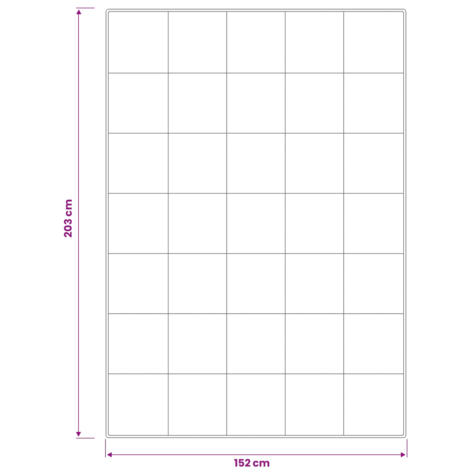 Piumone FULDA 152 x 203 cm Inverno 300 GSM 90% piuma d'oca